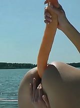 Toys Pics: Hot Kink Jo yacht charter huge dildo insertion Monster Huge Sex Toys